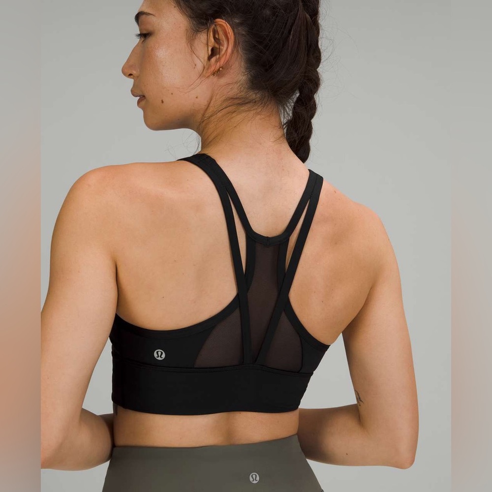 lululemon mesh-back longline train bra *medium support B/C cups size 12